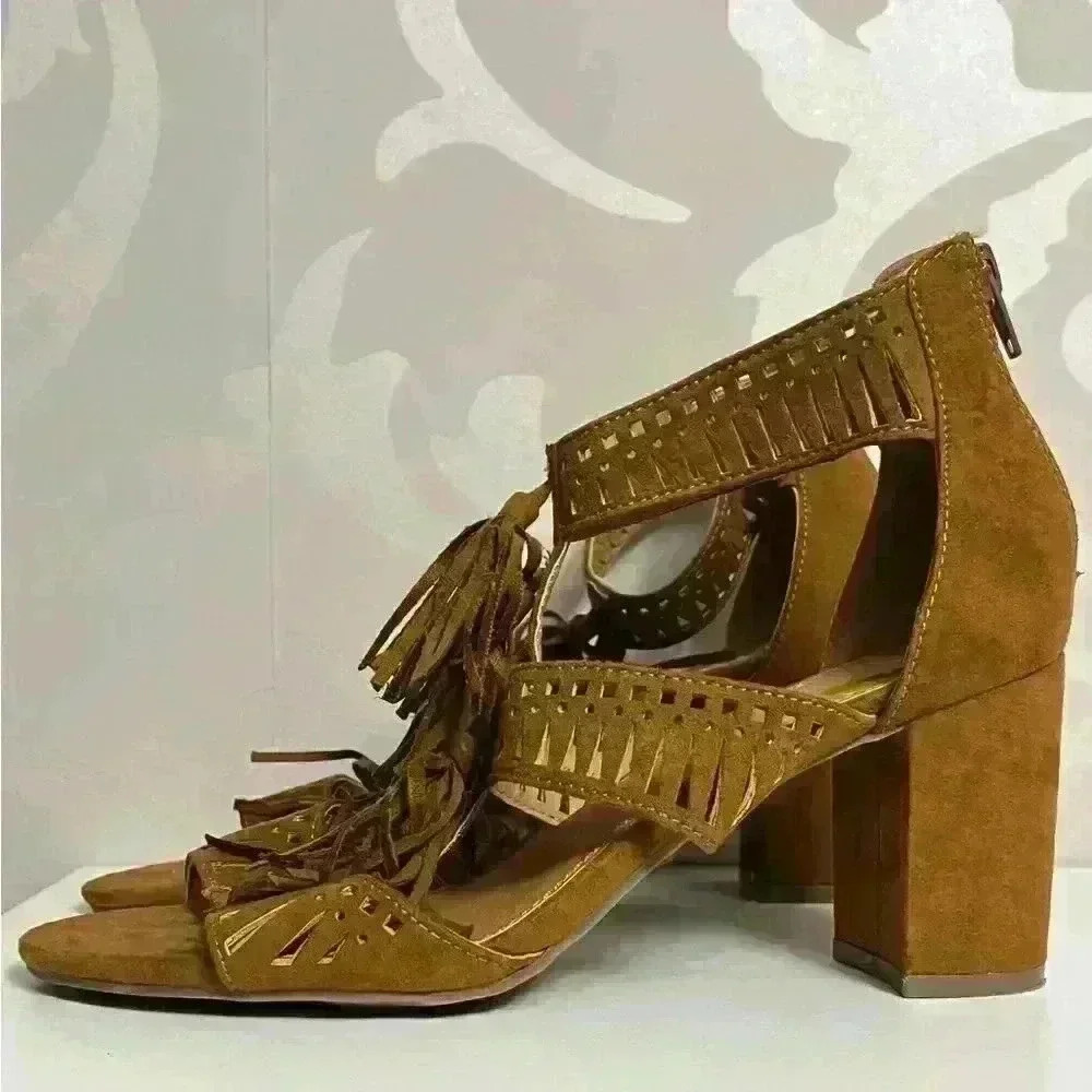 Rampage Ruby Tassel Open Toe Sandal Size 8 - image 4